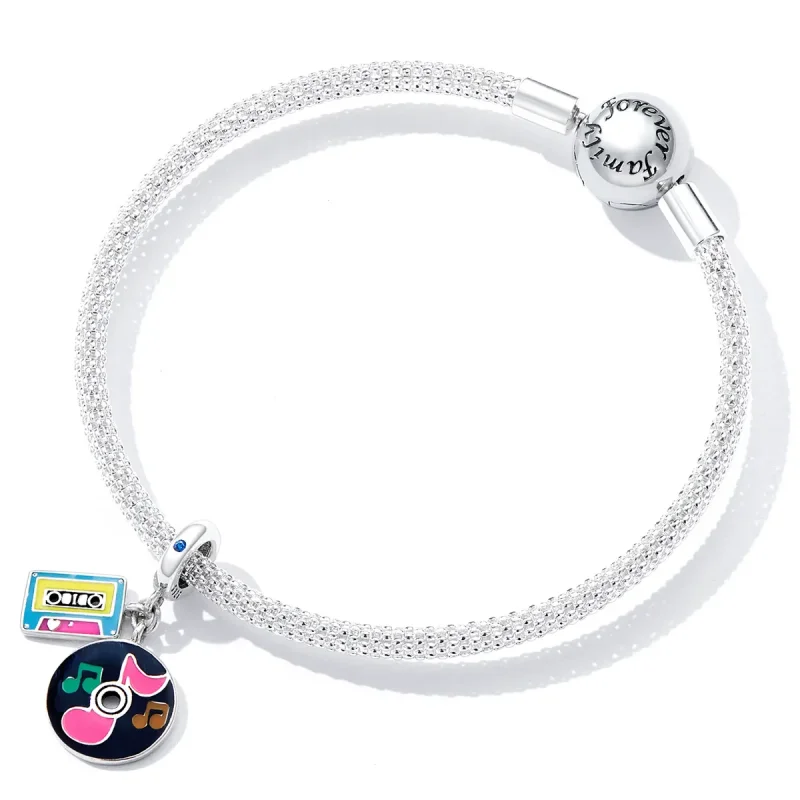 (image for) Pandora Style Tape and Record Dangle - SCC2219 - View 4
