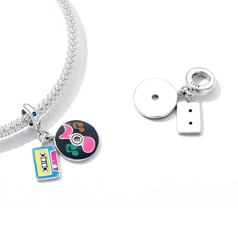 (image for) Pandora Style Tape and Record Dangle - SCC2219 - View 5