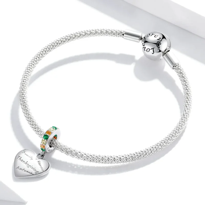 (image for) Pandora Style Thanksgiving Love Dangle - BSC344 - View 3