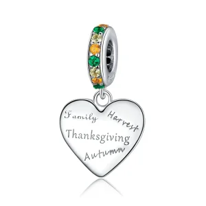 (image for) Pandora Style Thanksgiving Love Dangle - BSC344