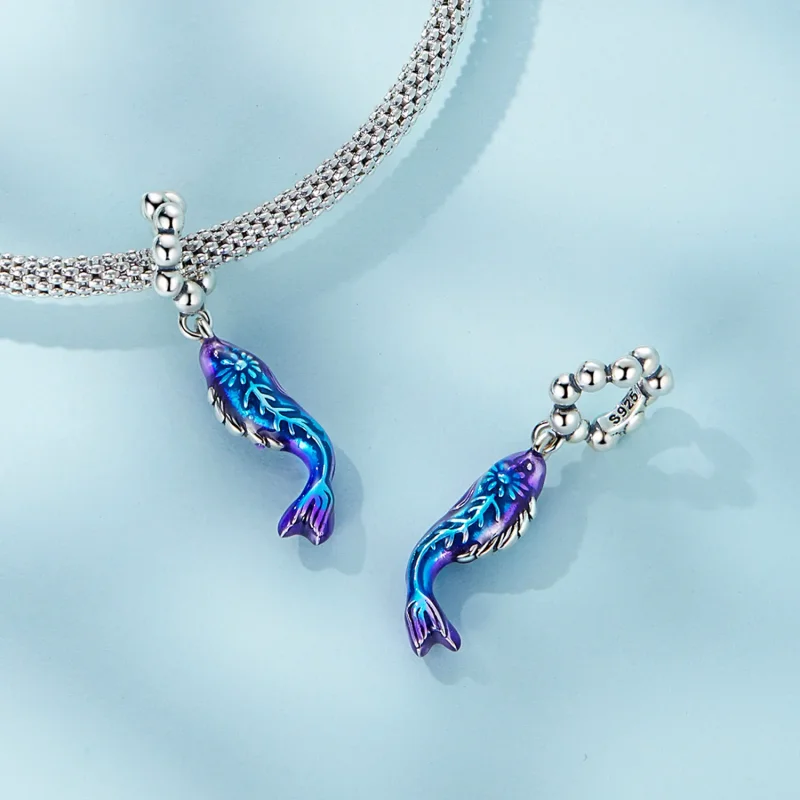 (image for) Pandora Style Weird Fish Dangle - SCC2376 - View 4