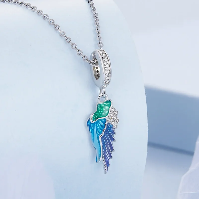 (image for) Pandora Style Wing Dangle - BSC701 - View 2
