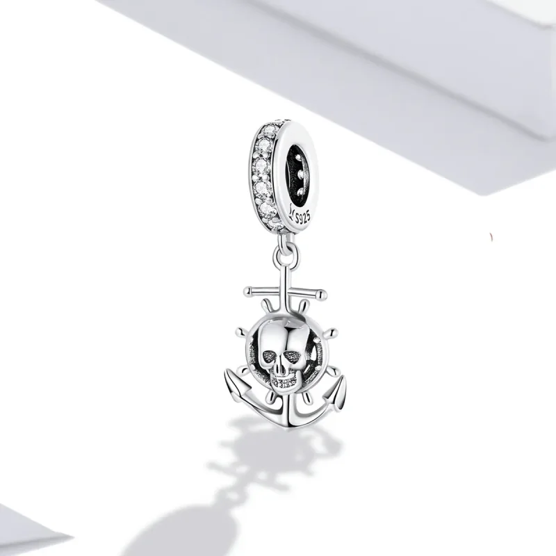 (image for) Pandora Style World Travel - Skeleton Pirate Ship Dangle - SCC2030 - View 2