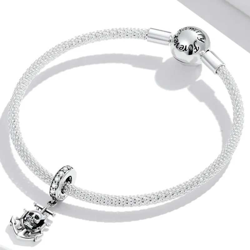 (image for) Pandora Style World Travel - Skeleton Pirate Ship Dangle - SCC2030 - View 3