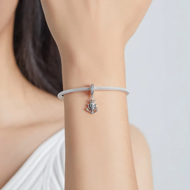 (image for) Pandora Style World Travel - Skeleton Pirate Ship Dangle - SCC2030 - View 5