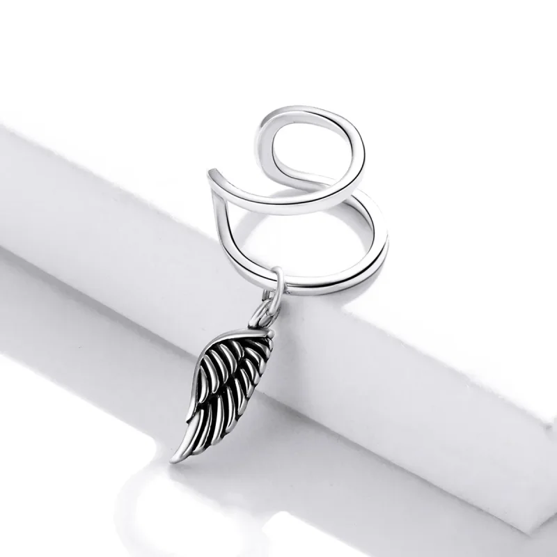 (image for) Pandora Style Angel Wings Ear clip - SCE1200 - View 2
