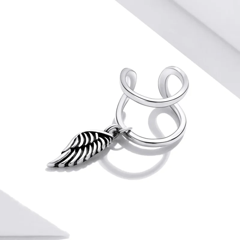 (image for) Pandora Style Angel Wings Ear clip - SCE1200 - View 4