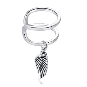 (image for) Pandora Style Angel Wings Ear clip - SCE1200