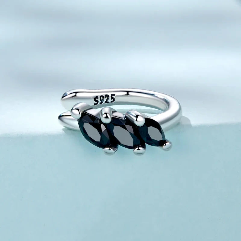 (image for) Pandora Style Black Zircon Ear clip - SCE1508 - View 2