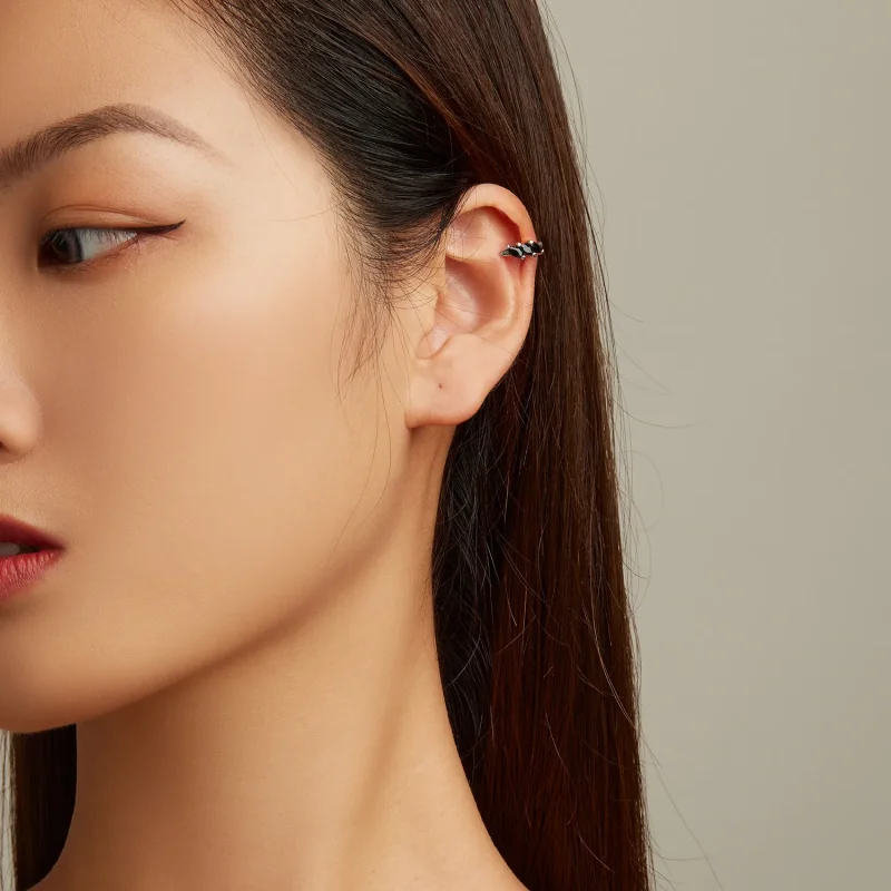 (image for) Pandora Style Black Zircon Ear clip - SCE1508 - View 5