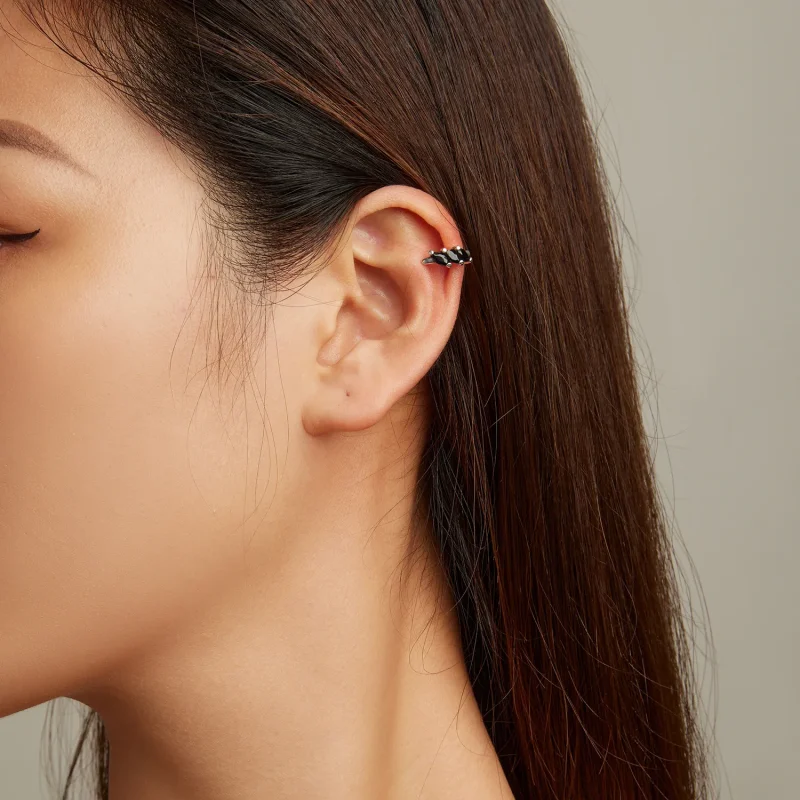 (image for) Pandora Style Black Zircon Ear clip - SCE1508 - View 6