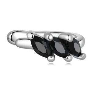 (image for) Pandora Style Black Zircon Ear clip - SCE1508