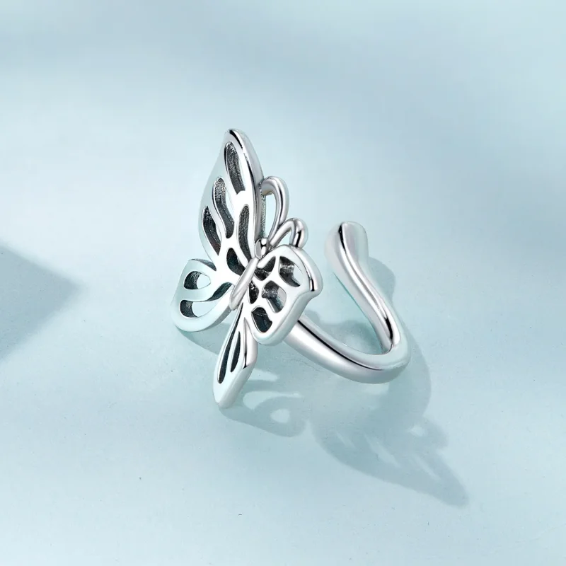 (image for) Pandora Style Butterfly Ear clip - SCE1506 - View 3