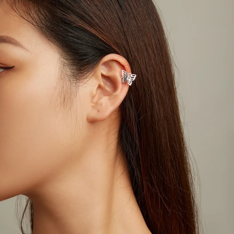 (image for) Pandora Style Butterfly Ear clip - SCE1506 - View 4