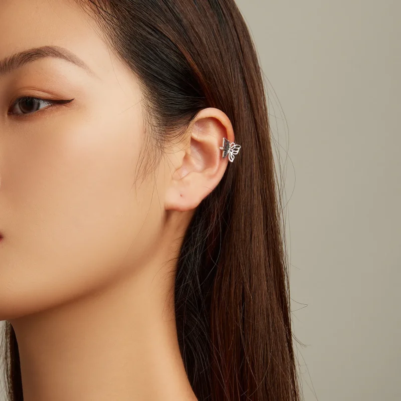 (image for) Pandora Style Butterfly Ear clip - SCE1506 - View 5