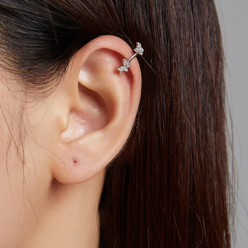 (image for) Pandora Style Butterfly Romance Ear clip - SCE1202 - View 5