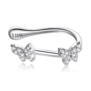 (image for) Pandora Style Butterfly Romance Ear clip - SCE1202