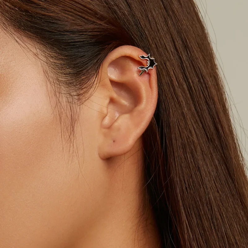 (image for) Pandora Style Dark Bat Ear clip - SCE1328 - View 5