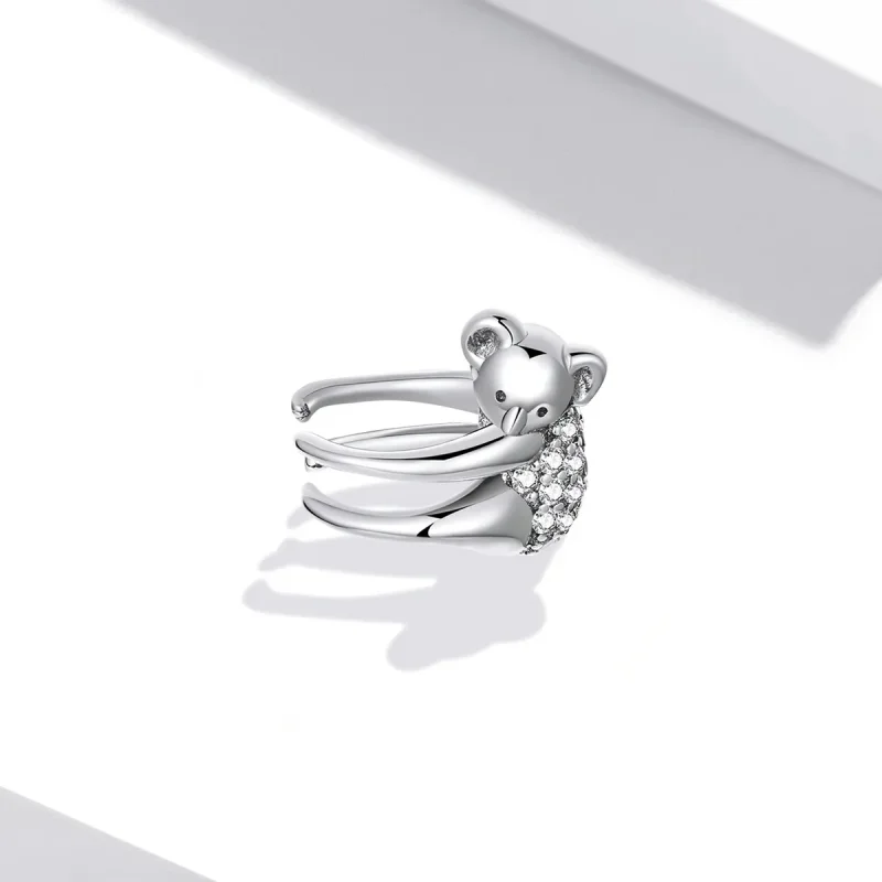 (image for) Pandora Style Koala Ear clip - SCE1338 - View 4
