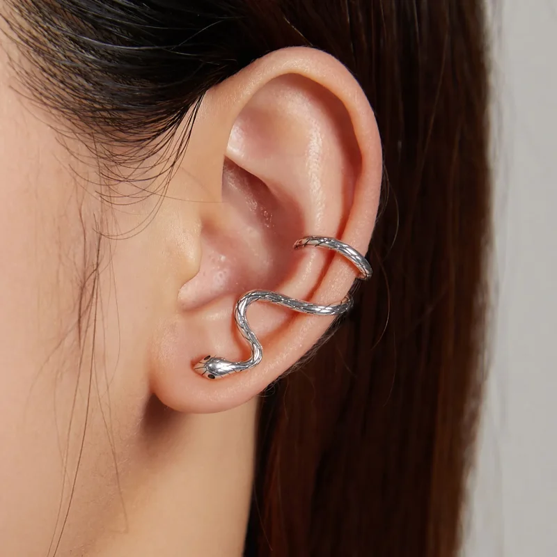 (image for) Pandora Style Mystic Snake Ear clip - BSE510 - View 6