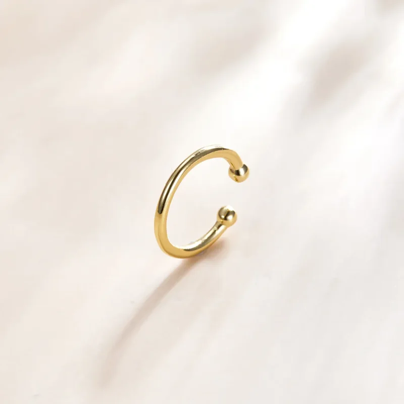 (image for) Pandora Style Open Circel Ear clip - SCE1094 - View 4