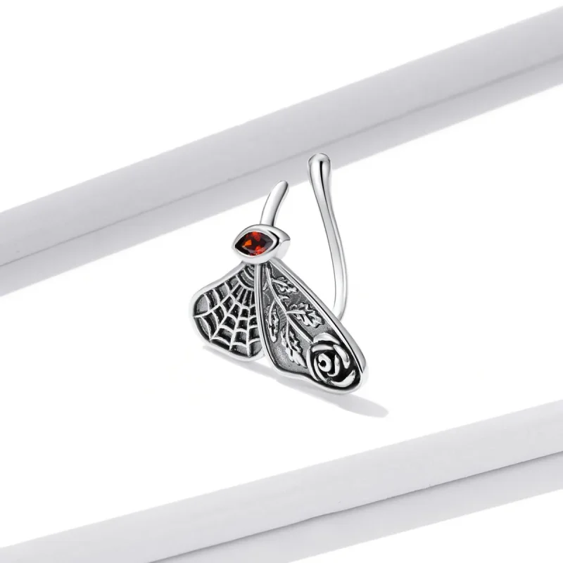 (image for) Pandora Style Retro Butterfly Ear clip - BSE533 - View 3