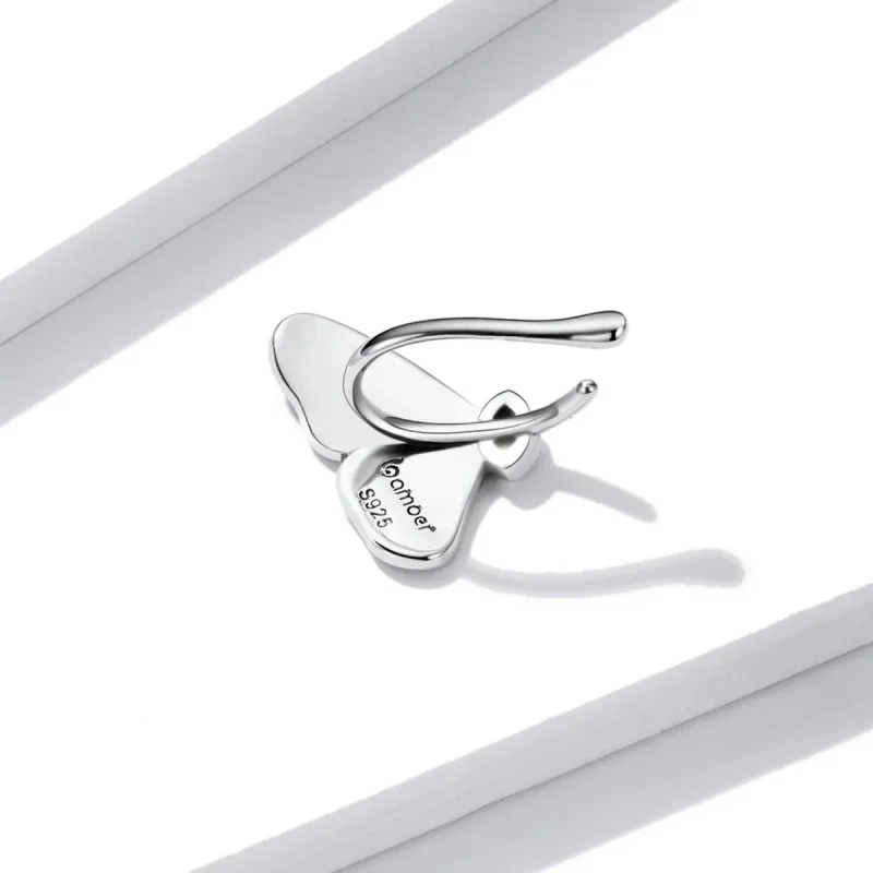 (image for) Pandora Style Retro Butterfly Ear clip - BSE533 - View 4