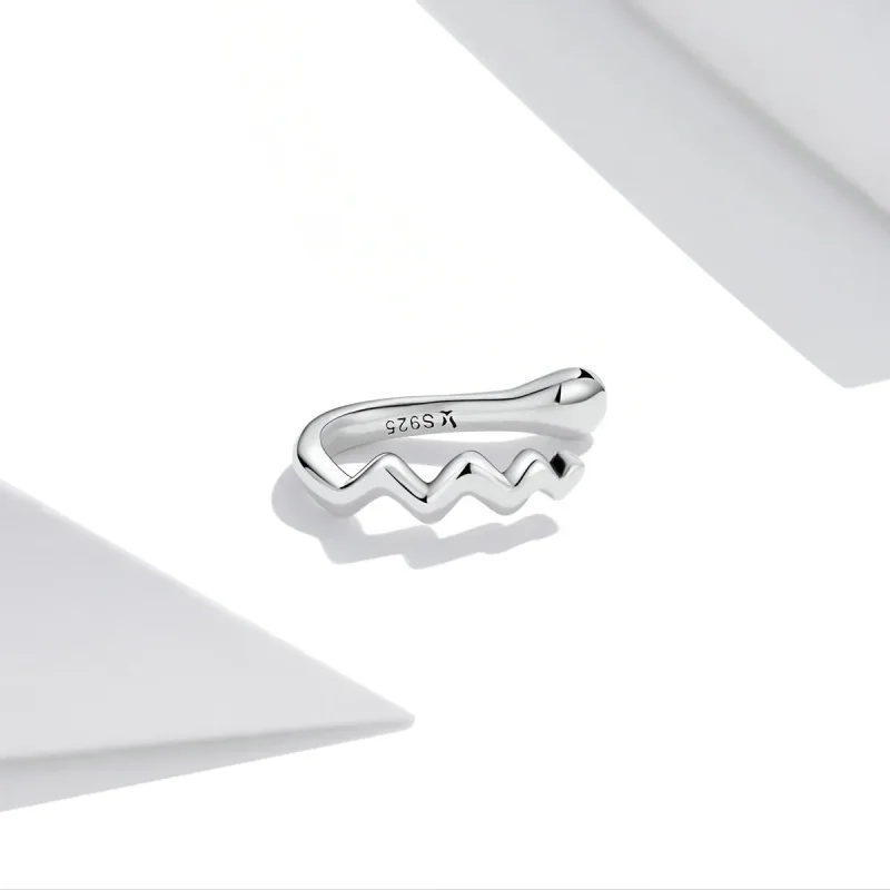 (image for) Pandora Style Simple Wave Ear clip - SCE1313 - View 2