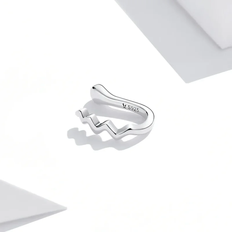 (image for) Pandora Style Simple Wave Ear clip - SCE1313 - View 3