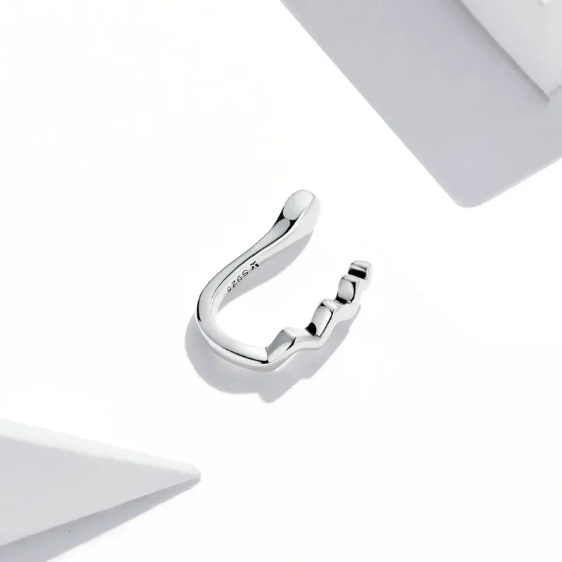 (image for) Pandora Style Simple Wave Ear clip - SCE1313 - View 4