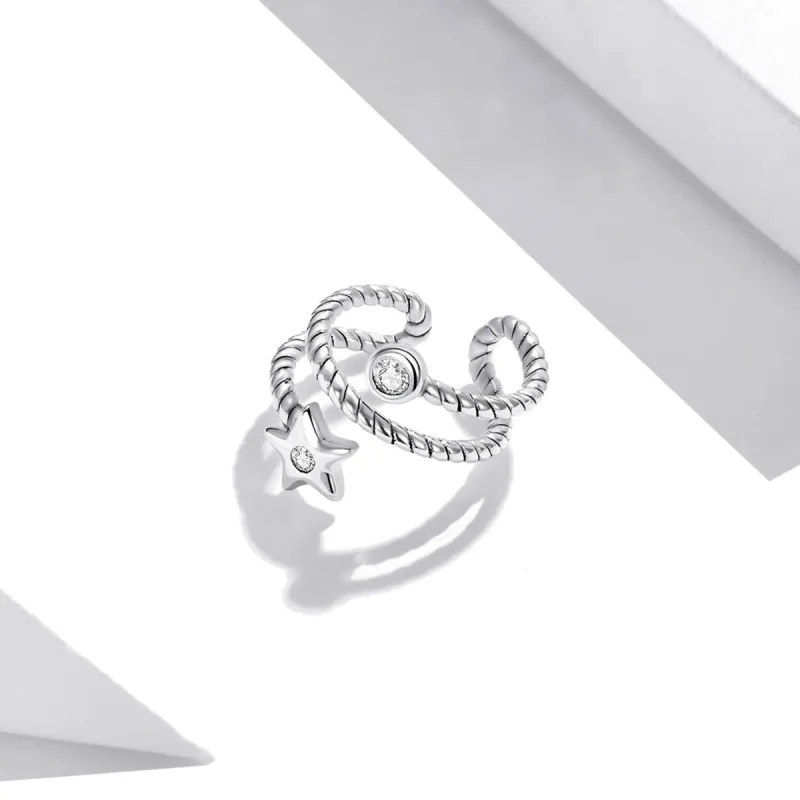 (image for) Pandora Style Star Ear clip - SCE1135 - View 2