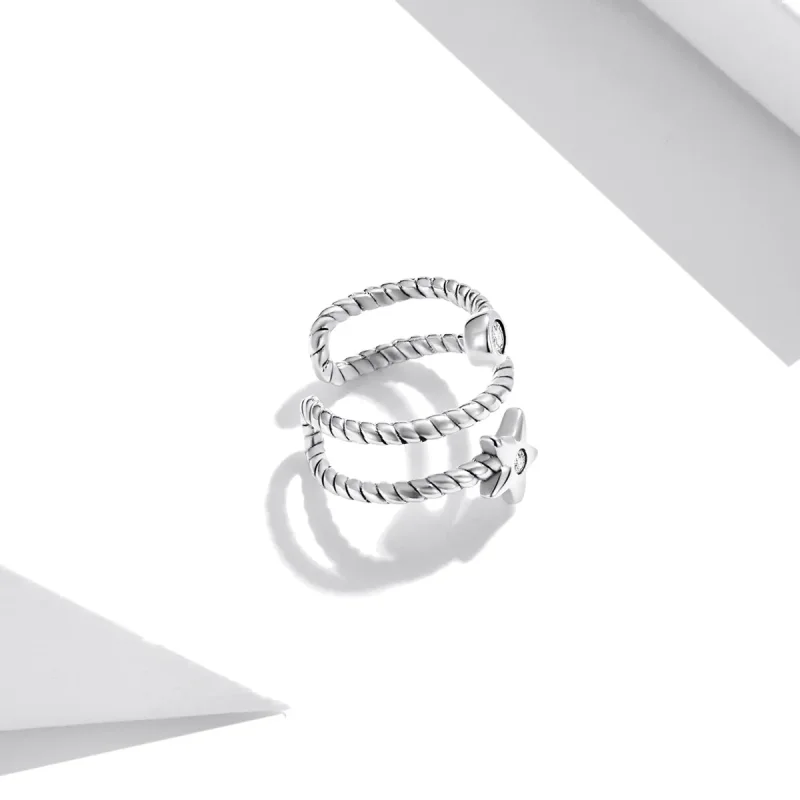 (image for) Pandora Style Star Ear clip - SCE1135 - View 4
