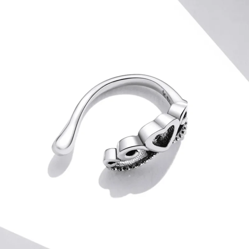 (image for) Pandora Style Vintage Crown Ear clip - SCE1201 - View 4