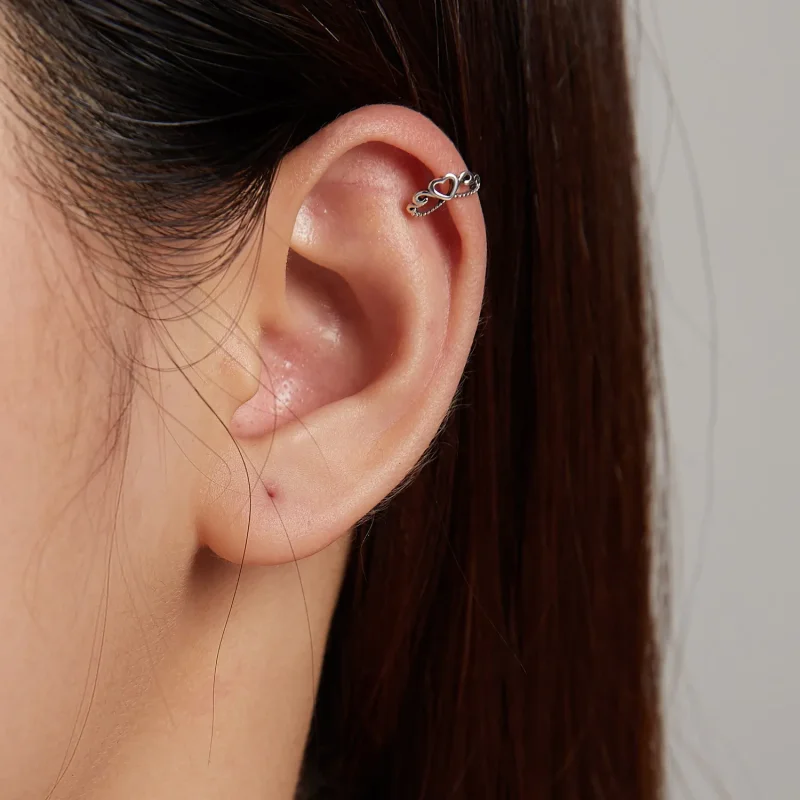 (image for) Pandora Style Vintage Crown Ear clip - SCE1201 - View 5