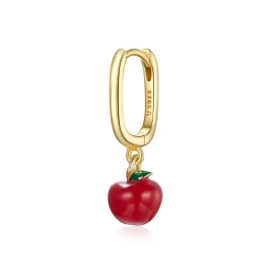 (image for) Pandora Style 18ct Gold Plated Apple Dangle Earrings - SCE1079