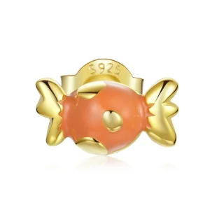 (image for) Pandora Style 18ct Gold Plated Candy Stud Earrings - SCE1162