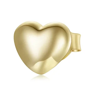 (image for) Pandora Style 18ct Gold Plated Loved Stud Earrings - SCE1089