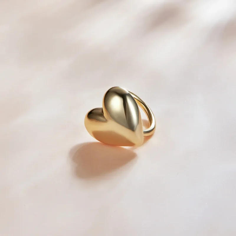 (image for) Pandora Style 18ct Gold Plated Mysterious Spain Love Stud Earrings - SCE1153 - View 3