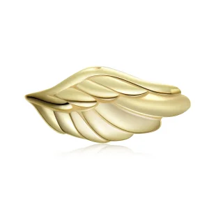 (image for) Pandora Style 18ct Gold Plated Wing Stud Earrings - SCE1092