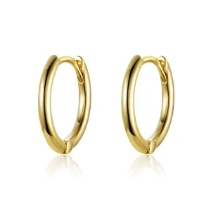 (image for) Pandora Style Gold-Plated Hoop Earrings - SCE558