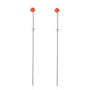 (image for) Pandora Style Silver Affectionate Hanging Earrings - SCE252