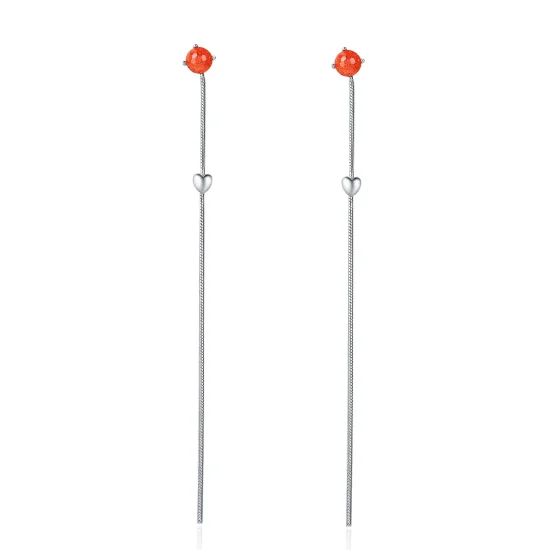 (image for) Pandora Style Silver Affectionate Hanging Earrings - SCE252