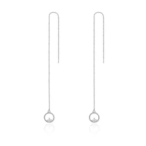 (image for) Pandora Style Silver Always Affectionate Hanging Earrings - SCE080