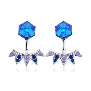 (image for) Pandora Style Silver Aurora Hanging Earrings - SCE544