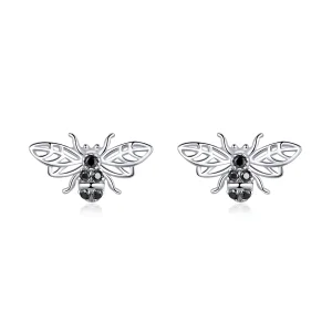 (image for) Pandora Style Silver Bee Stud Earrings - SCE846
