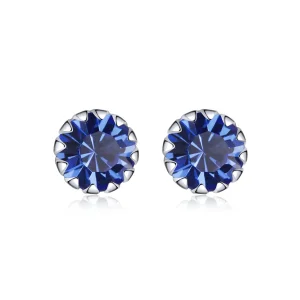 (image for) Pandora Style Silver Birthstone September Stud Earrings - SCE862-9