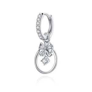 (image for) Pandora Style Silver Bow Dangle Earrings - BSE332-H