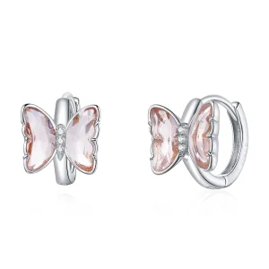 (image for) Pandora Style Silver Butterflies Stud Earrings - SCE1105