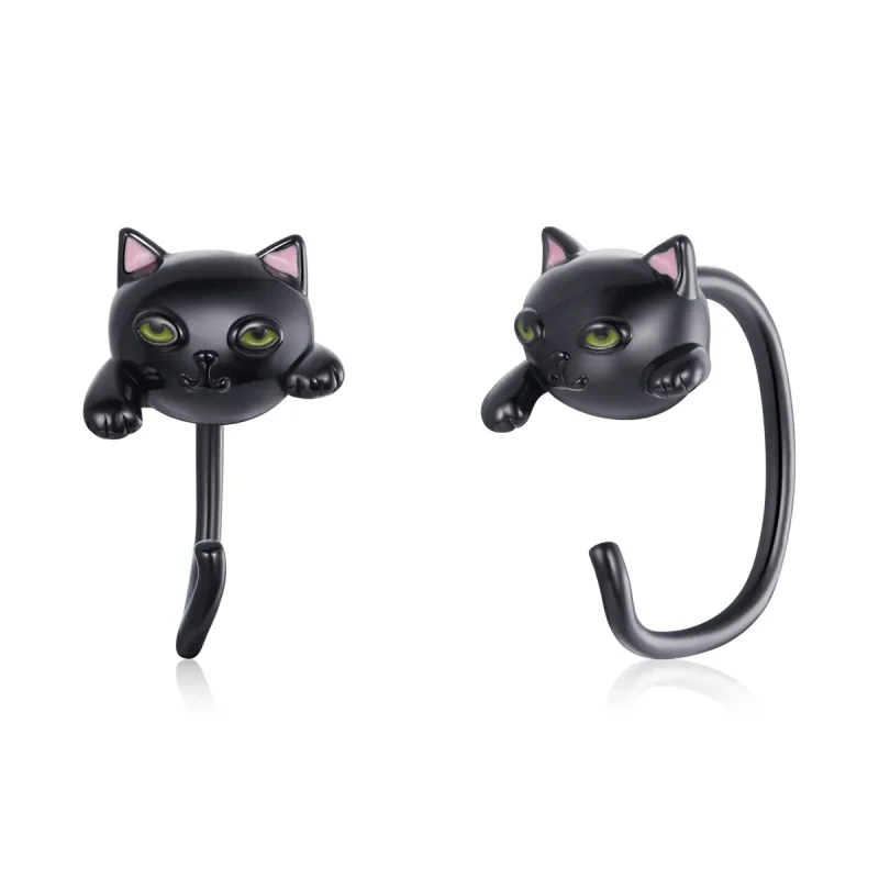 (image for) Pandora Style Silver Cat Stud Earrings - SCE1125
