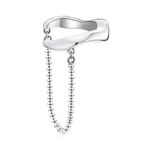(image for) Pandora Style Silver Chain Dangle Earrings - SCE1120